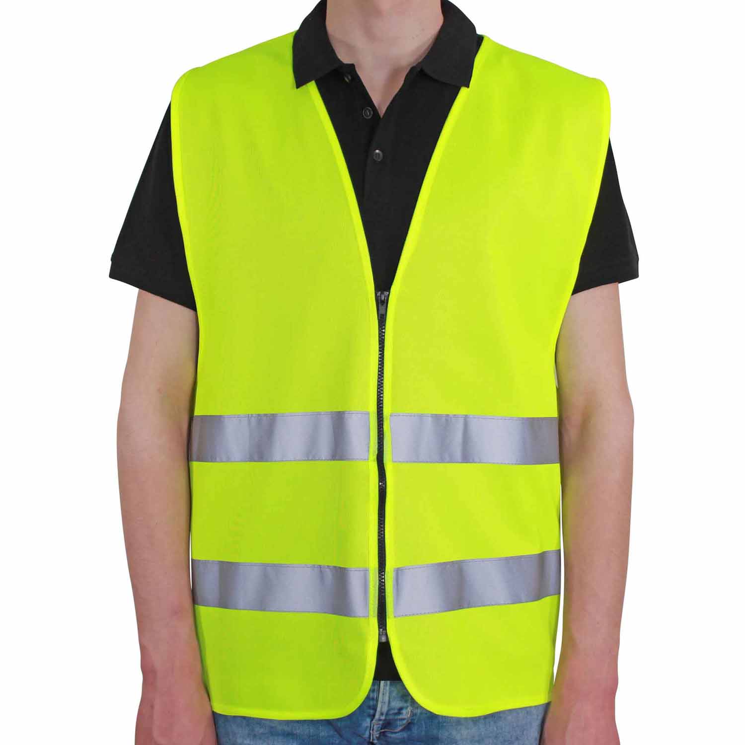 Warnweste Zipper Long