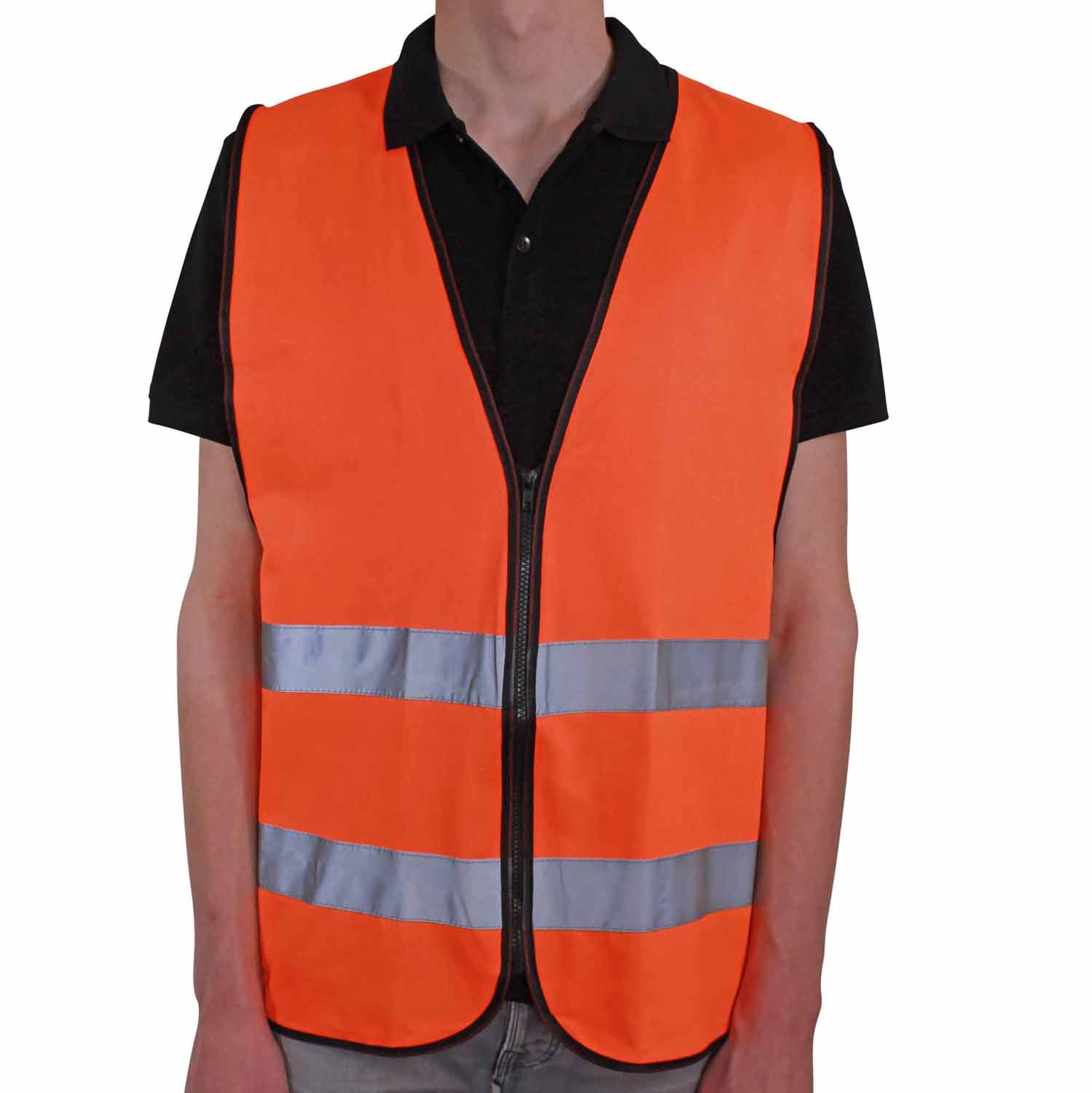 Warnweste Zipper Long