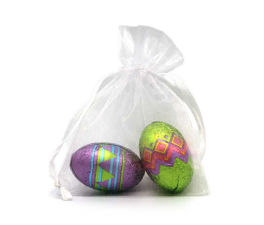 Organza Bags Colorful Easter | without greeting card