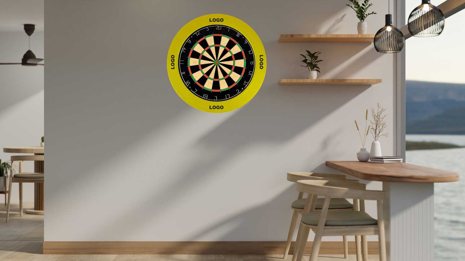 2 in 1 Dartscheibe "69" aus recyceltem Vlies - komplett individuell bedruckbar