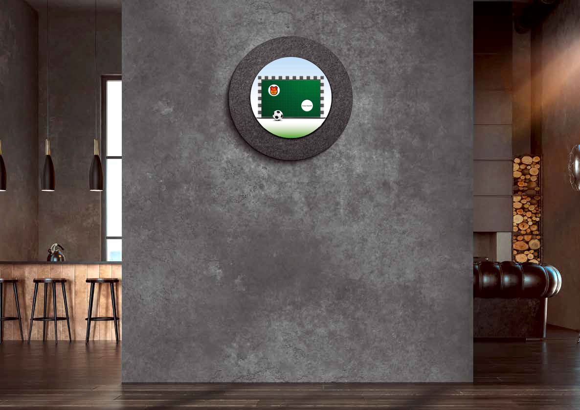 Schallschutz-Dartscheibe "45" aus recyceltem Vlies | komplett individuell bedruckbar