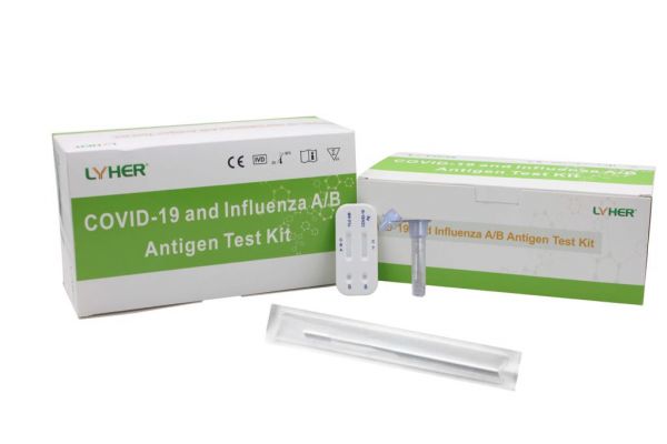 Lyher COVID-19 „3 in 1“ und Influenza A/B Antigen-Testkit